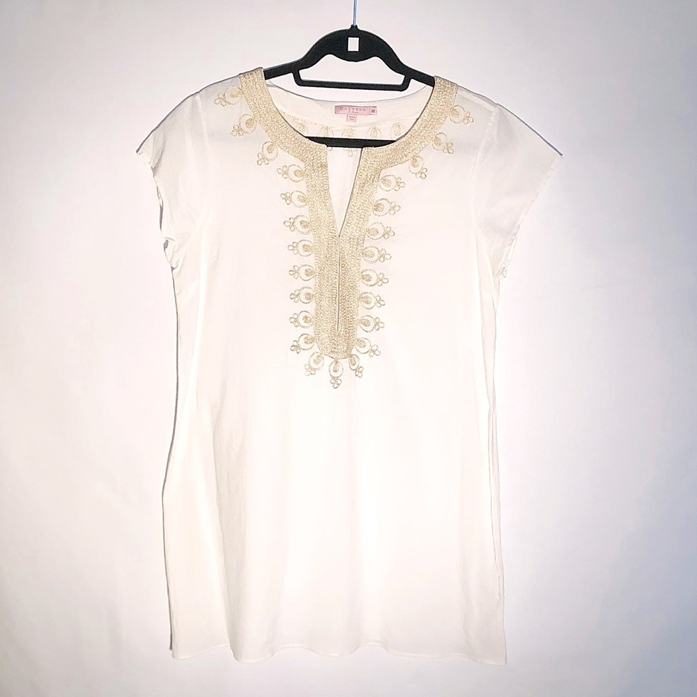 CALYPSO ST. BARTH Metallic Embroidered Cover-up